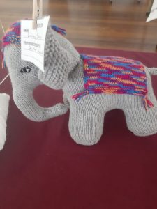 Knitted elephant