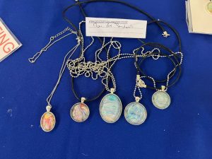 Flow art necklace pendants
