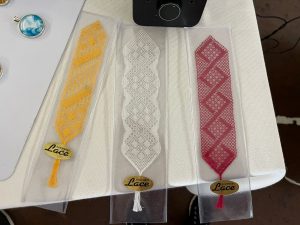 Handmade lace bookmarks
